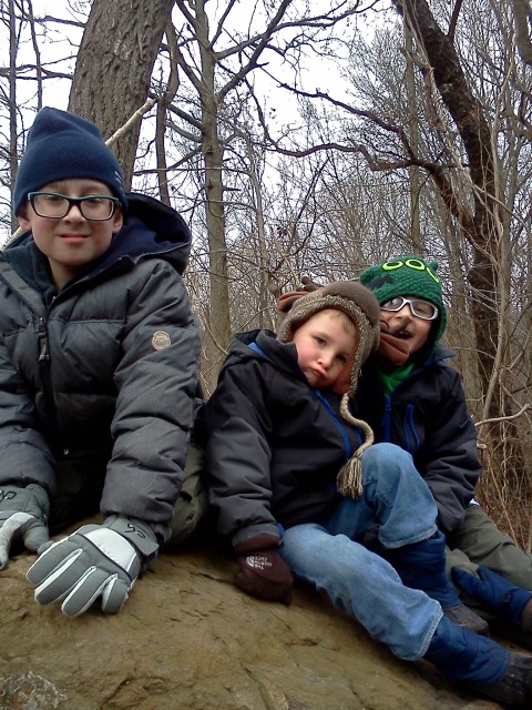 New Year's annual hike, postponed due to poor weather.  081