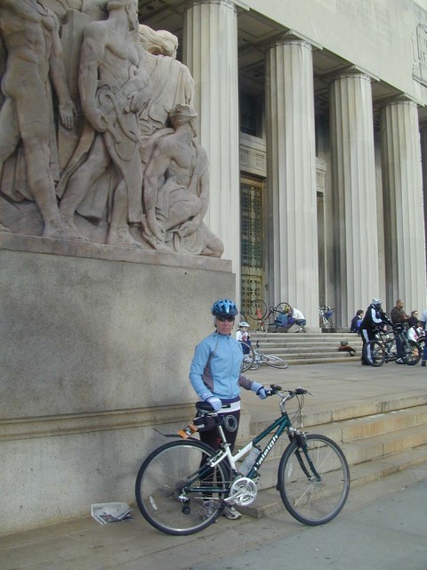 Waiting for the Tour de Bronx to begin