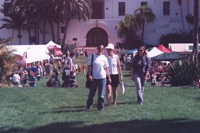 Gayle Mom Barbara, at Santa Barbara city hall.