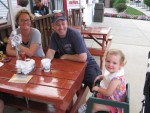 At outdoor seafood restaurant