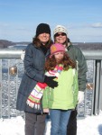 Gina Michelle and Julia On Poughkeepsie ped bridge 1727