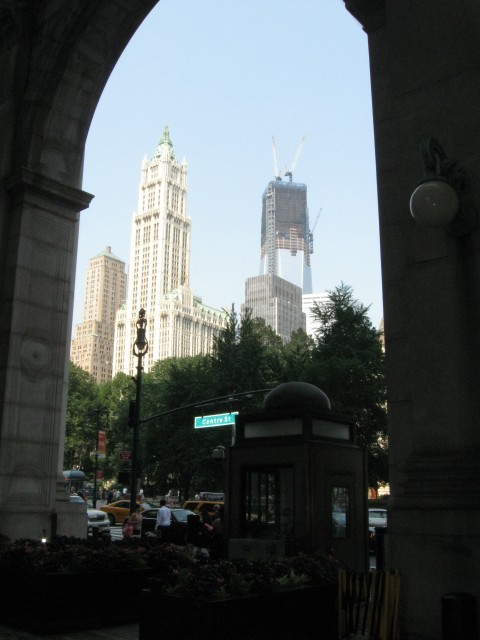 The Woolworth Building from the DCAS building arch.  A much better pic in Scenes from NY.  545